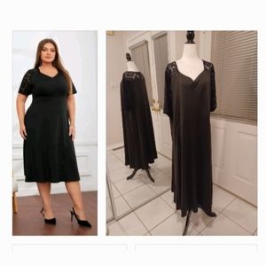 2/$60 Sweetheart Neck Contrast Lace Dress - Size 4XL (US20)